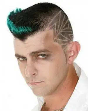 男生刀疤头发型 酷帅更显个性