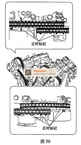 丰田汉兰达(3.5l 2gr-fe)发动机正时校对方法