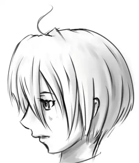 求漫画高手画出这个人物的侧脸