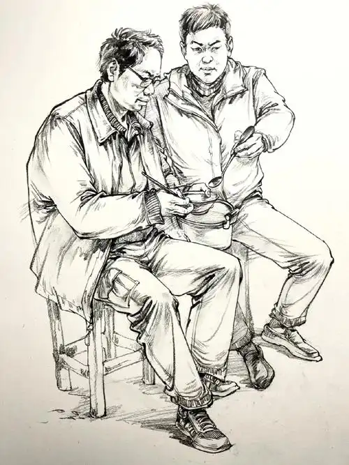 速写双人组合来一波