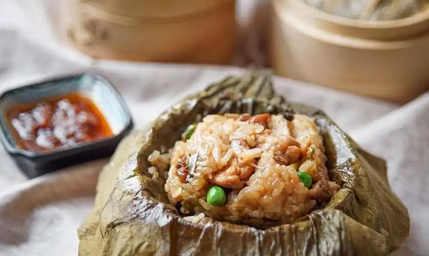 原创厨房美食家常菜广东早茶荷香糯米鸡老式做法正宗做法一次能吃2笼