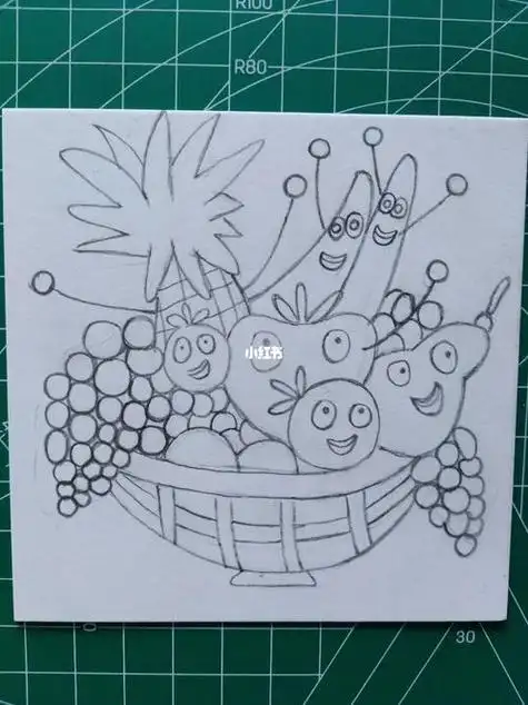 水果派队图画简笔画