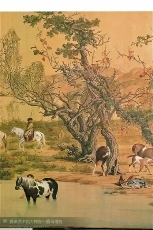 清郎世宁绘画作品欣赏