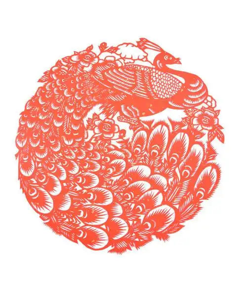 孔雀开屏剪纸简介 手工剪纸图片大全简单-蒲城教育文学网