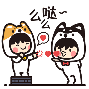 kiki&gigi(小奇与小基)表情包 快到碗里来