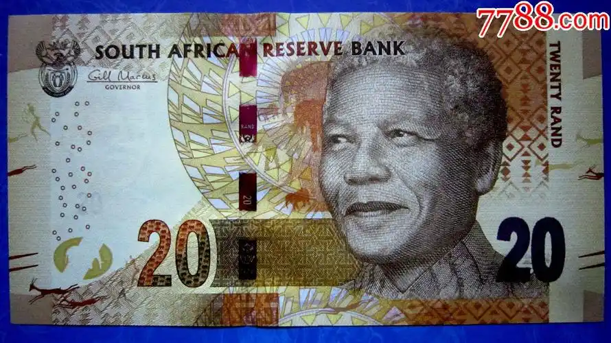 南非2013年20兰特【水印金属线精美荧光三重防伪】_外国钱币_第1张