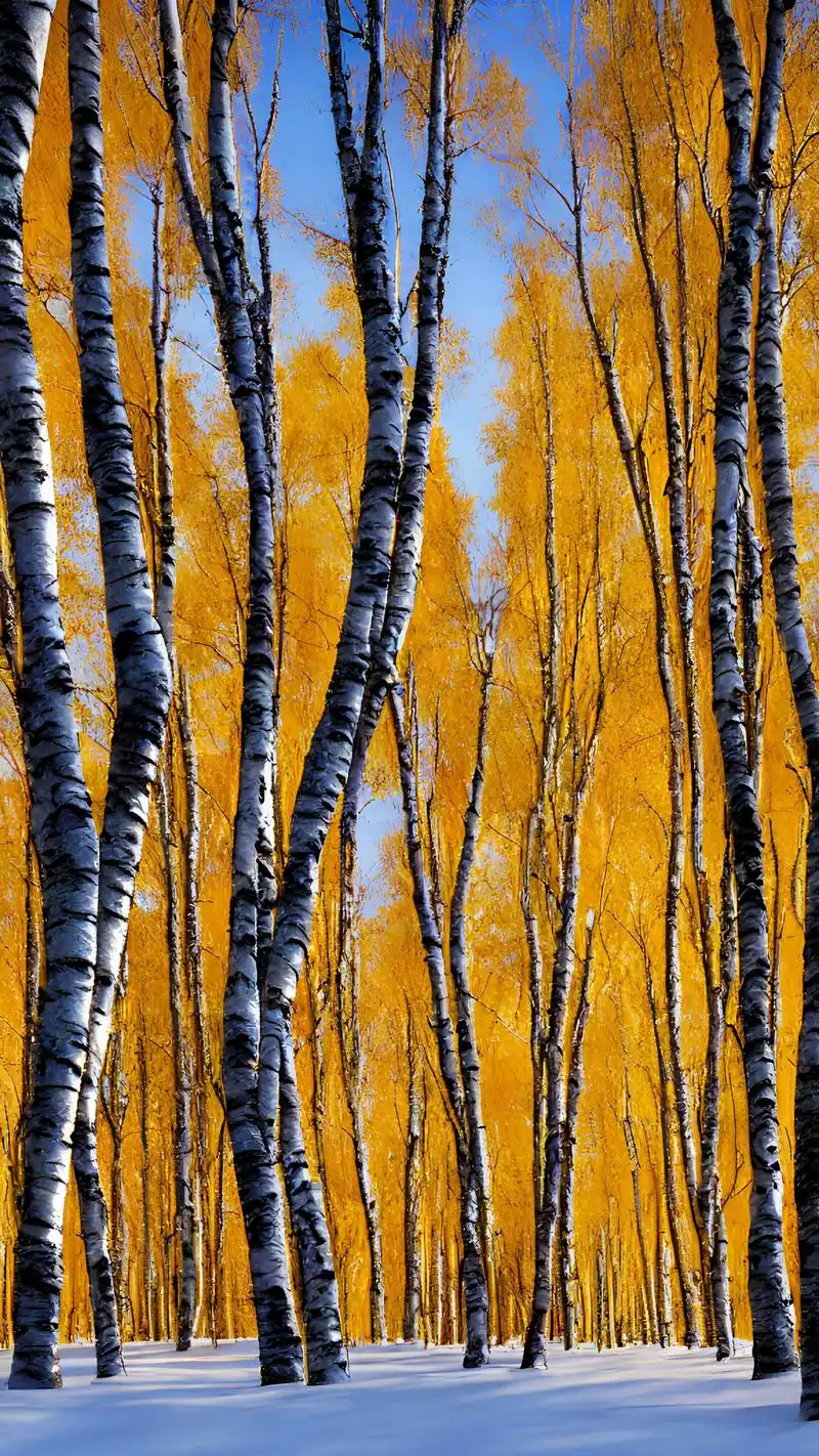 冬日里的白桦林别样的美,粉妆玉砌,如梦似幻.#白桦林 #治愈 - 抖音