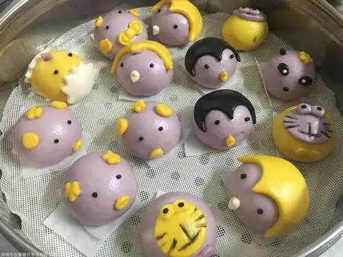 12属相卡通馒头做法,动物小馒头做法大全