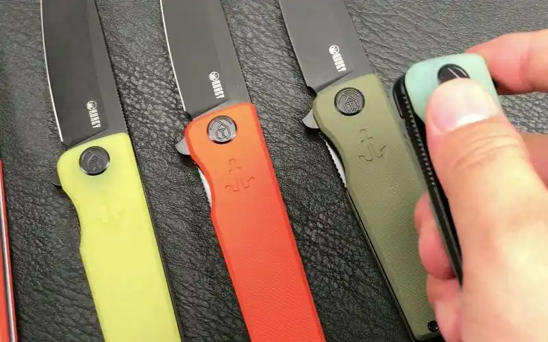 kubey ku317 liner lock flipper aus-10钢g10手柄海盗水手快开折刀