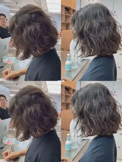 慵懒复古卷发 显脸小发型 圆脸方脸菱形脸烫发 中长发短发烫发  细软