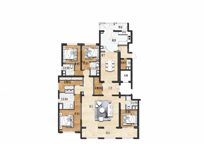 融创top系列丨总裁户型丨一梯一户丨城市大平层,融创外滩壹号院二手房