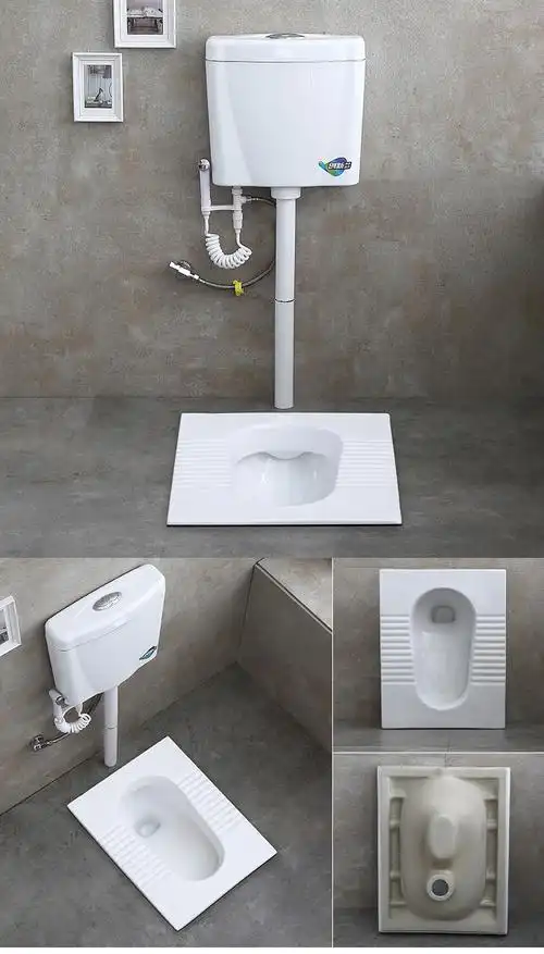 日本卫浴1s toto蹲便器水箱套装公共厕所陶瓷防臭蹲厕家用带挡板蹲坑