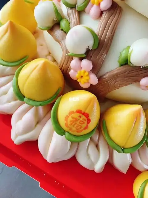 纯手工零添加  #花样面食  #老人祝寿蛋糕