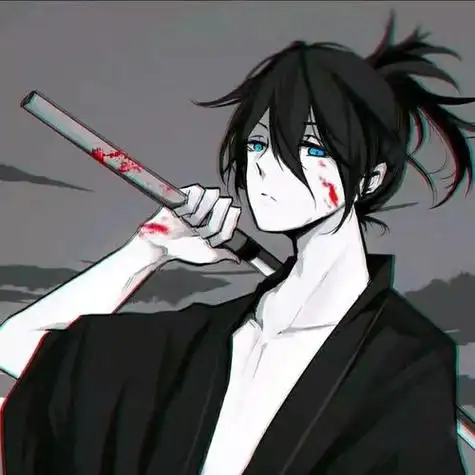 漫画头像男生拿剑