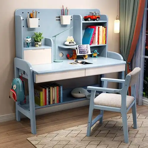 一米色彩 学习桌 小学生可升降写字桌椅套装家用简约卧室课桌女生写字