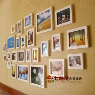 25框加厚 实木 相框墙 照片墙 相框 组…  去看看