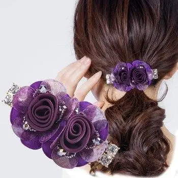 新水钻头花中号发夹发卡成人发饰女夹子卡子弹簧夹顶夹韩国头饰品