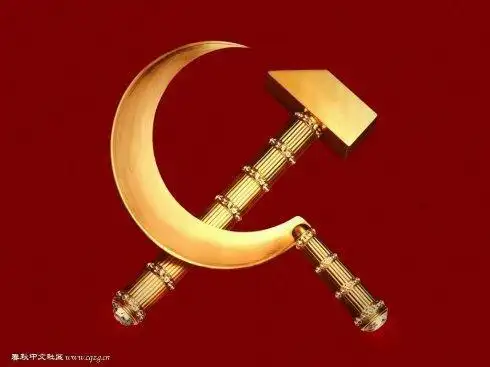 镰刀斧头旗简笔画