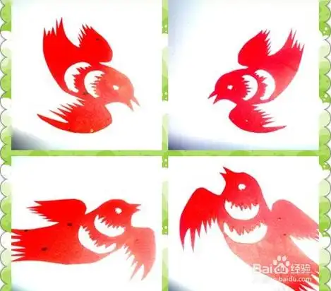 飞翔的鸟儿剪纸图片 手工剪纸图片大全简单-蒲城教育文学网
