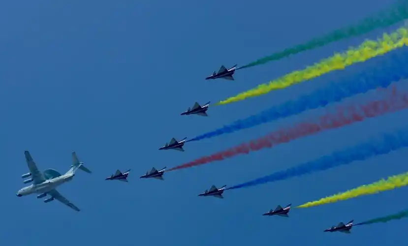 2019年9月22号,国庆节阅兵仪式第三次彩排—-飞机.