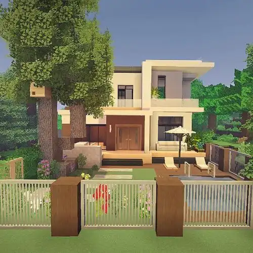 我的世界林中别墅