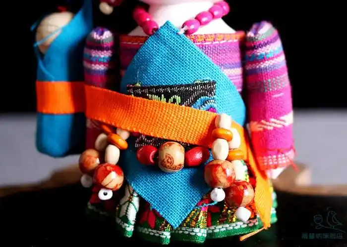 上海可发diy手工56个少数民族人偶摆件工艺品中国风礼品手工云南白族