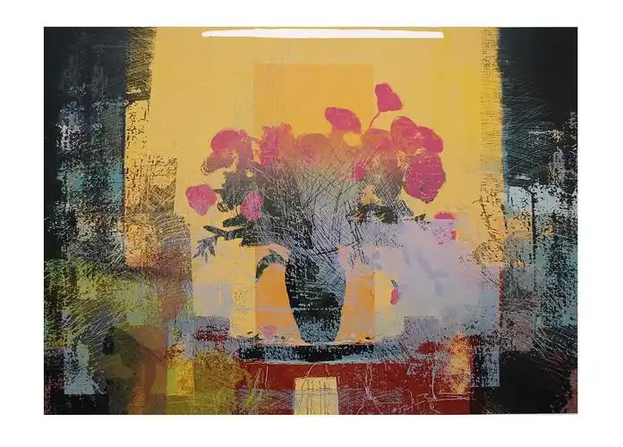 丝网版画作品《微风系列》