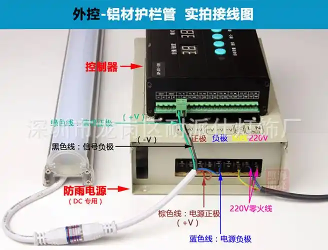 led铝材护栏管 洗墙灯线条灯 外控dc24v内控ac24v led轮廓灯