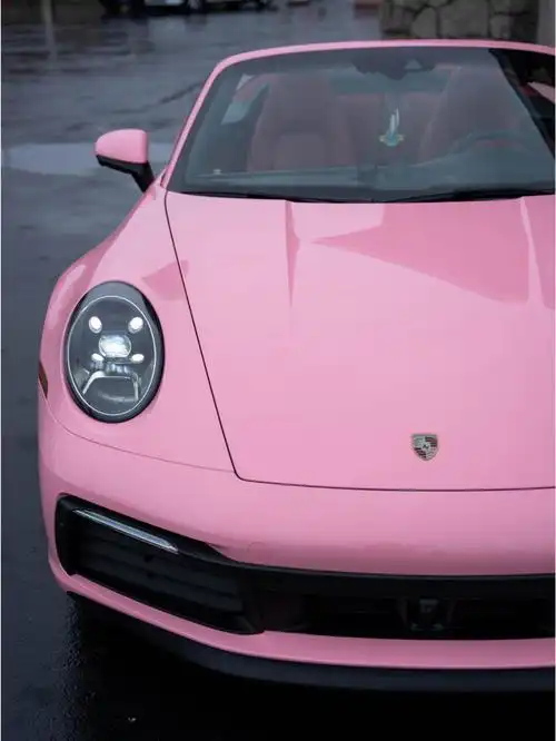 甜度超标!粉色的保时捷太9315了_保时捷911社区_易车社区