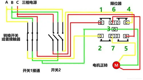 电动葫芦断火限位器安装接线电路图