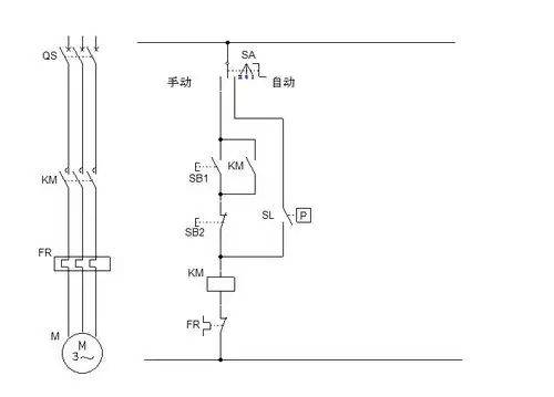 求简单浮球水塔控制图
