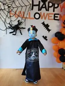 僵小鱼衣服幼儿园cosplay僵尸套装儿童万圣节