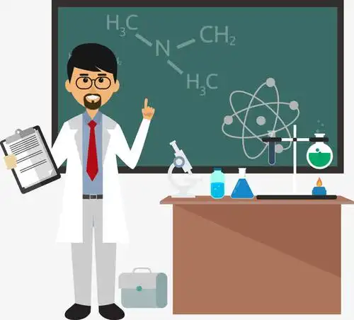 卡通化学老师