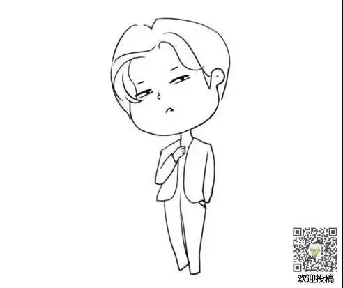 可爱蔡徐坤简笔画