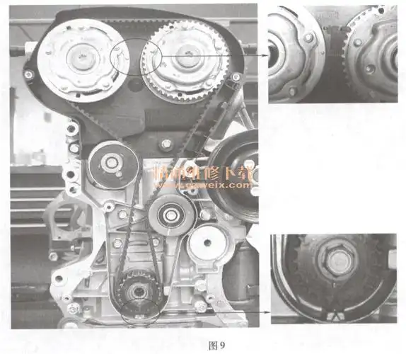 雪佛兰科鲁兹16llde发动机正时校对方法