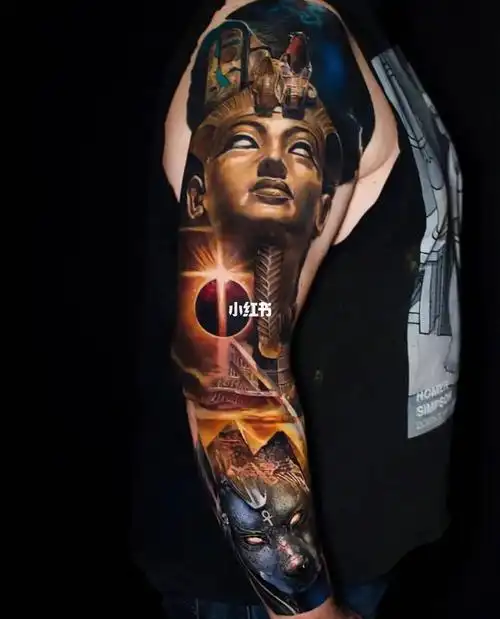 写实纹身分享法老