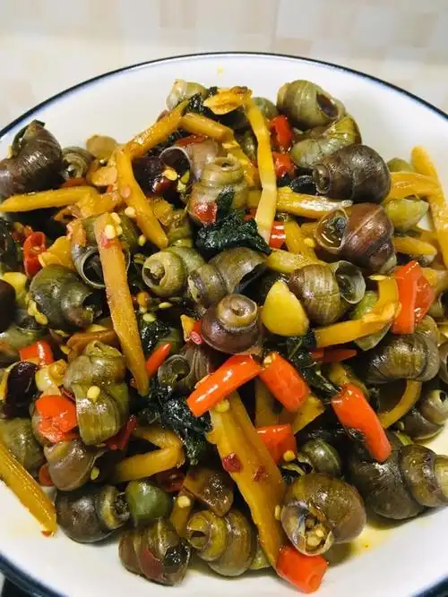 紫苏炒螺的做法