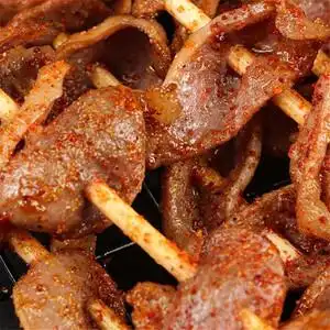 鸭胗串一包30串户外烧烤铁板油炸小吃鸭肾串冷冻商用半成品食材