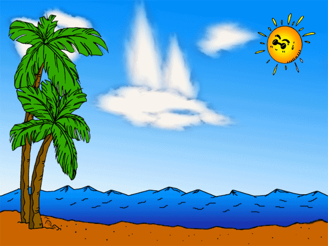 里面涉及到帆船云,用flash做的效果不好,所以就用ps做了几个gif动画