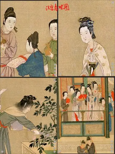 鉴画题:汉宫春晓图