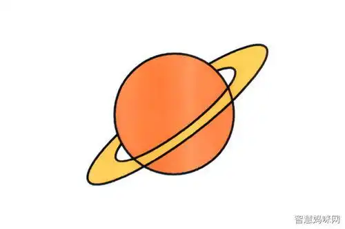 火星简笔画火星绘画