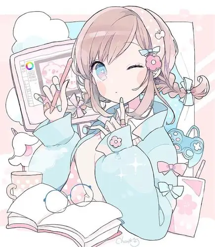 插画图片人物动漫少女,超可爱的少女插画图片大全