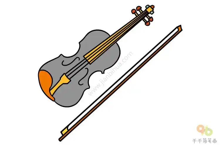 中提琴简笔画 简笔画图片大全-蒲城教育文学网