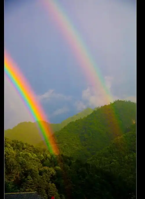 雨后天晴,彩虹怒放!