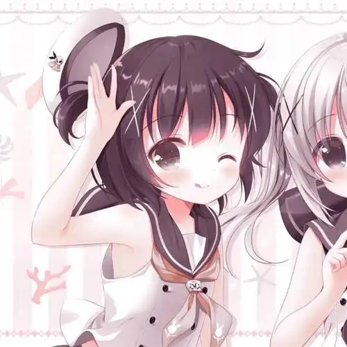 女生头像动漫头像女头二次元三人闺蜜