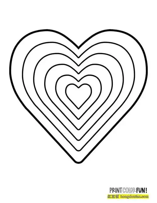 爱心简笔画图片大全 彩色 可爱,爱心简笔画图片大全(15张生日礼物的