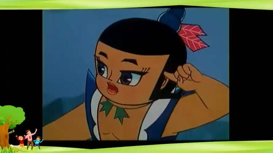 《葫芦兄弟》六娃打鳄鱼精的屁股