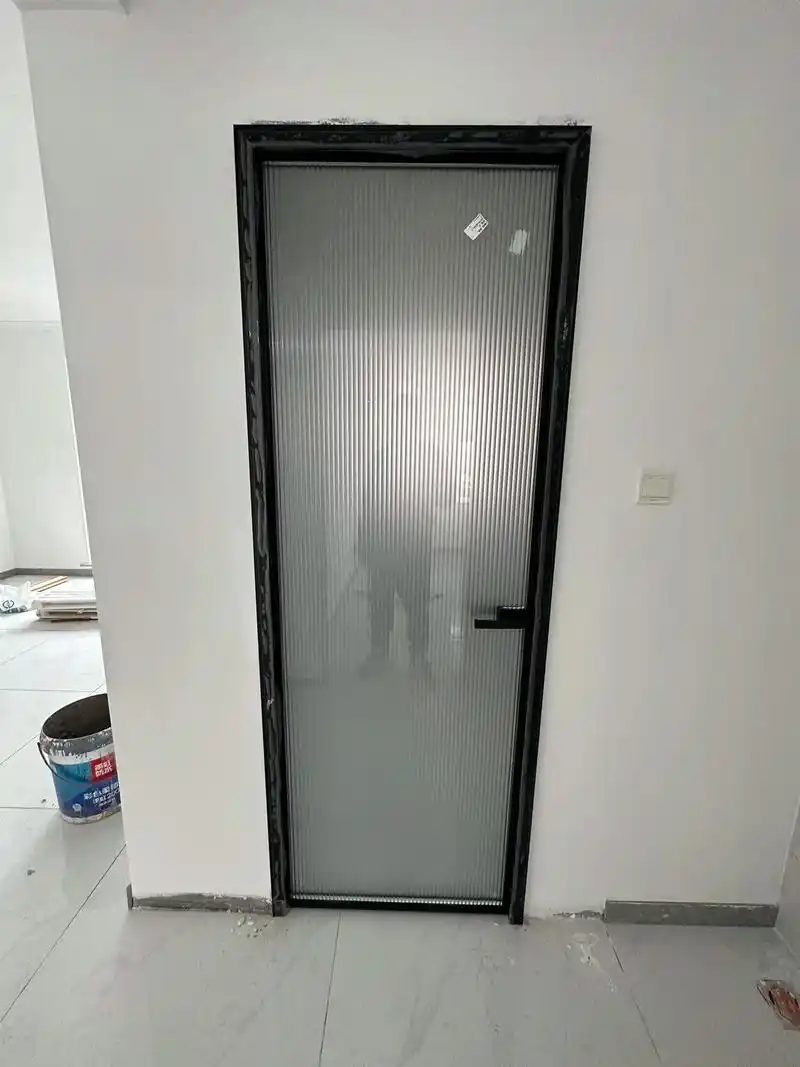 厨房卫生间钛镁合金玻璃门,各种型材颜色款式,北京市内可以送货 - 抖