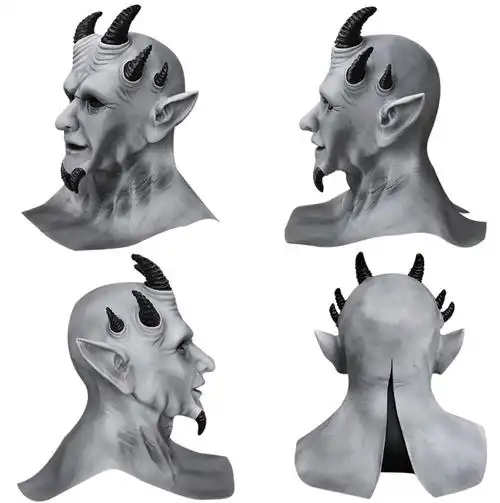 骄傲之罪六角魔王乳胶面具独立站暗黑圣经谎言之王六角魔王面具