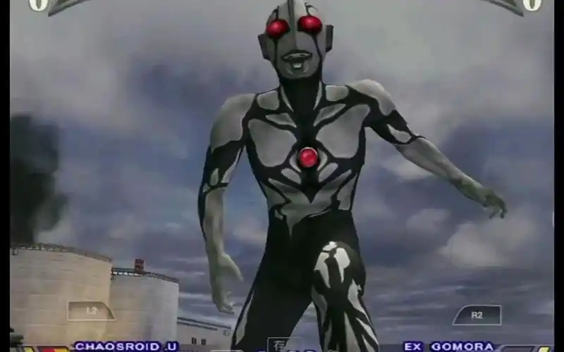 奥特曼格斗进化重生:卡欧斯初代 vs ex哥莫拉